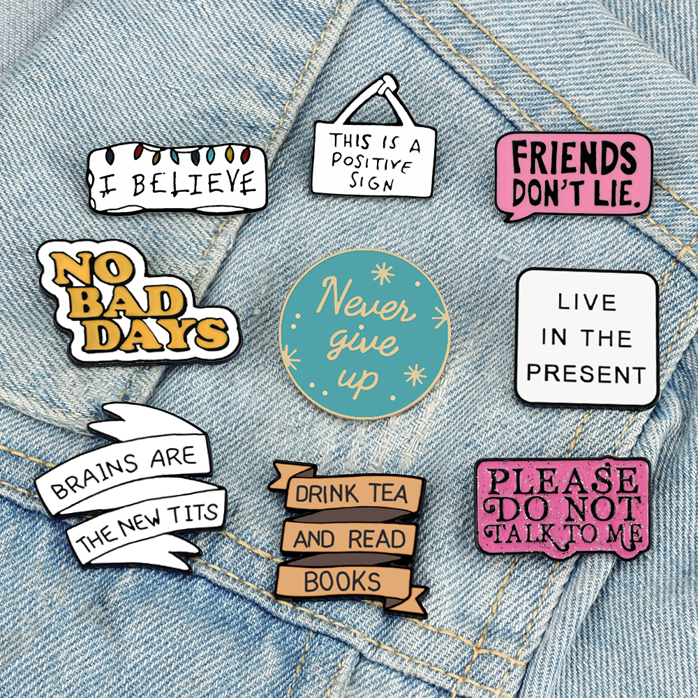 Phone Accessories Names - Quote Funny Enamel Pins Live Life