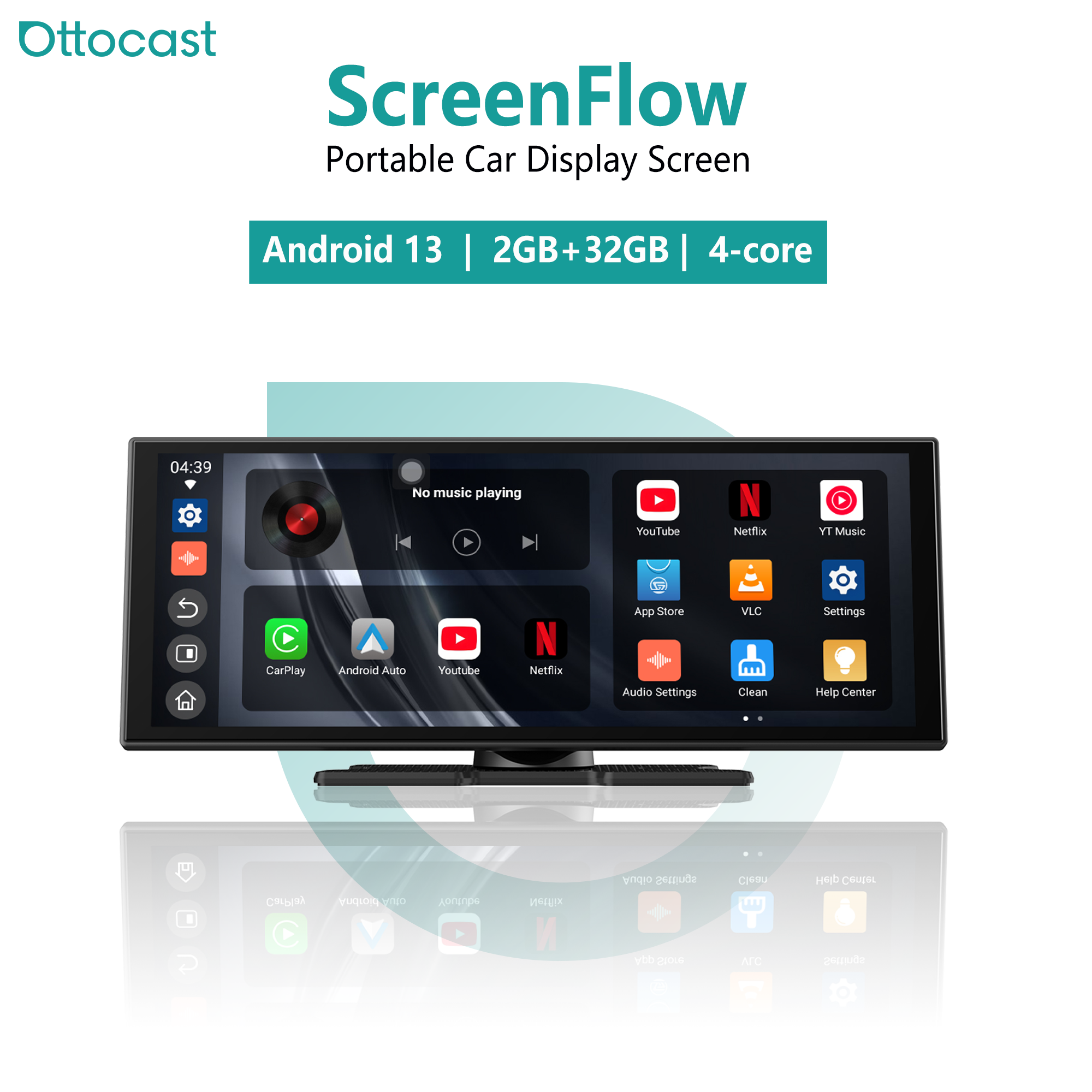 Phone Accessories Display Board - Ottocast ScreenFlow Portable Car Display Screen