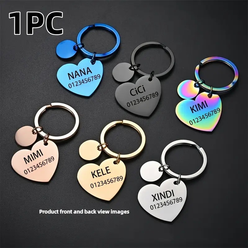 Phone Accessories And Names - 1Pc【Custom Engraved Pet Tag】 - Personalized
