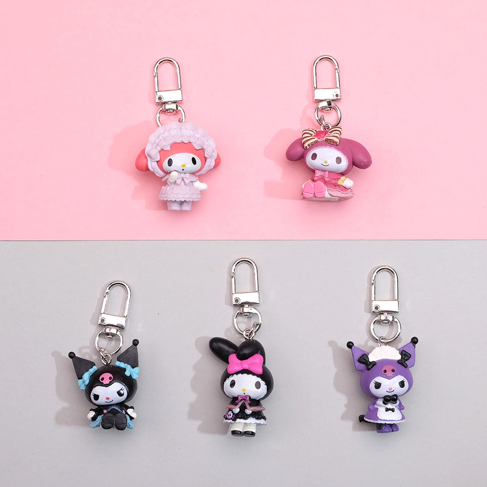 Phone Accessories Supplier - Creative Cartoon Kuromi My Melody Keychain