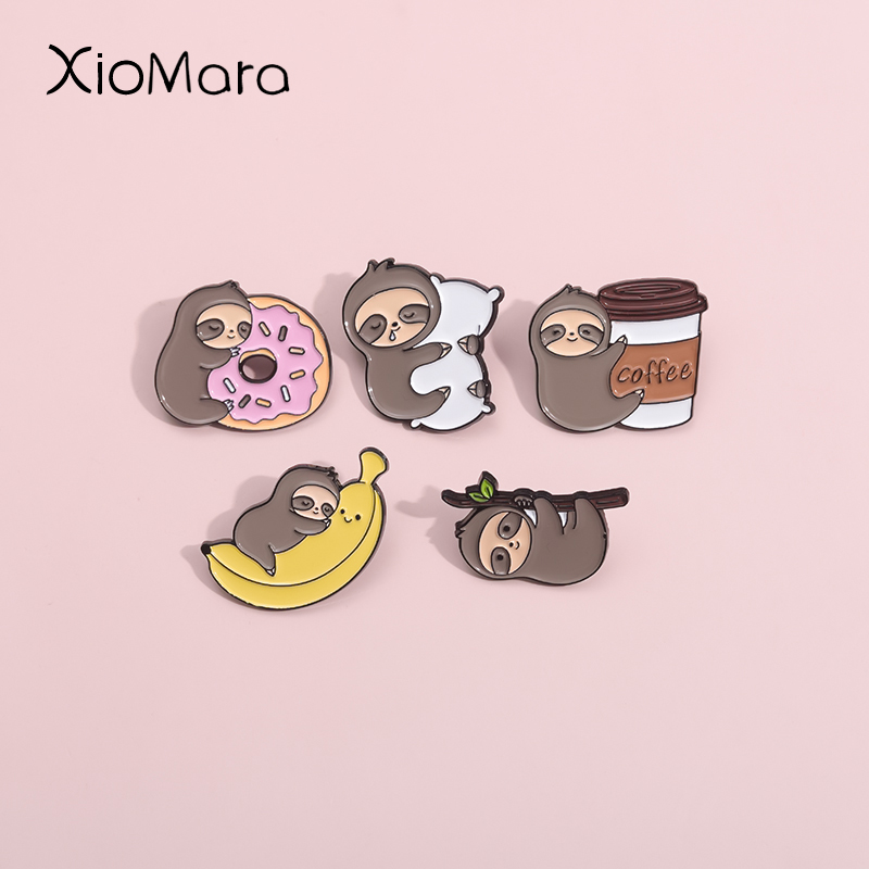Phone Accessories Names - Lazy Sloths Hanging On Branches Enamel