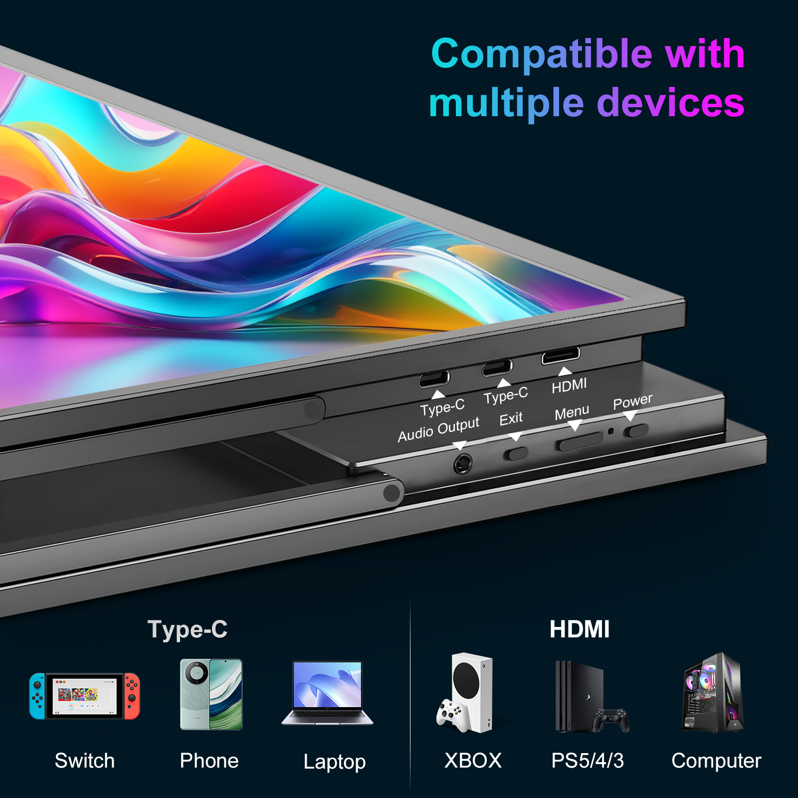 17.4/18.5/19 Inch Gaming Porta - Phone Accessories Display Board ulasan dan harga