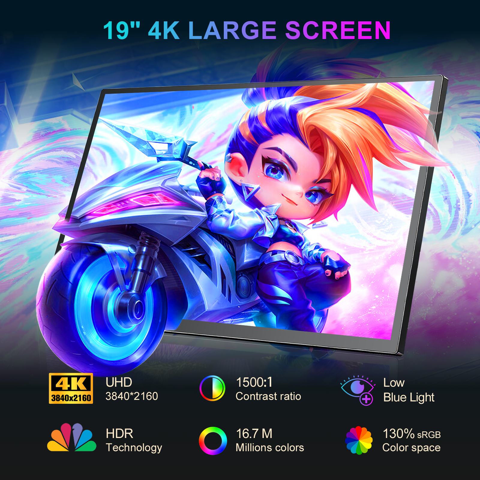 17.4/18.5/19 Inch Gaming Porta - Phone Accessories Display Board ulasan dan harga