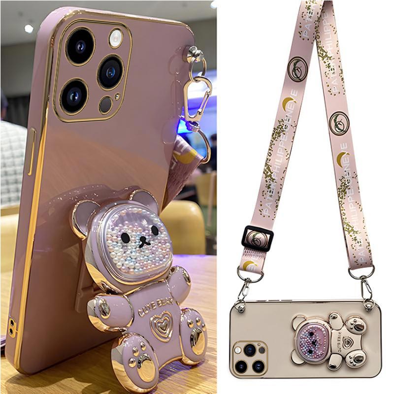 Quicksand Bear Holder Lanyard  - Phone Accessories Popmart ulasan dan harga