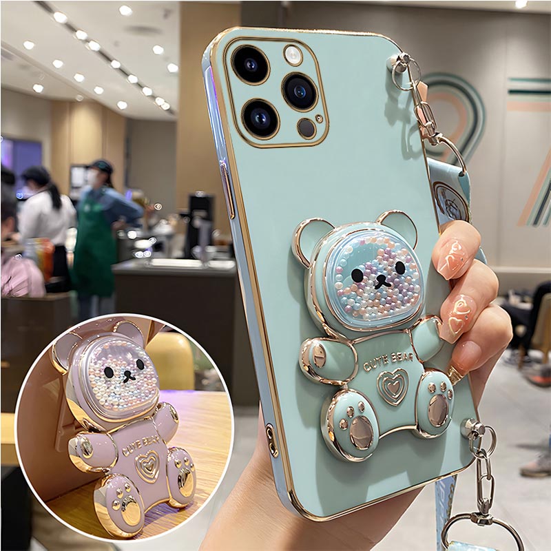 Quicksand Bear Holder Lanyard  - Phone Accessories Popmart ulasan dan harga