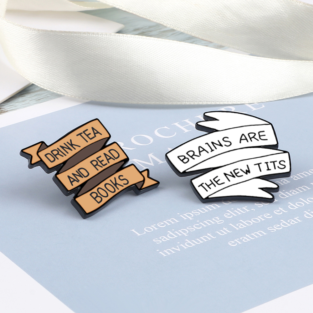 Quote Funny Enamel Pins Live L - Phone Accessories Names ulasan dan harga