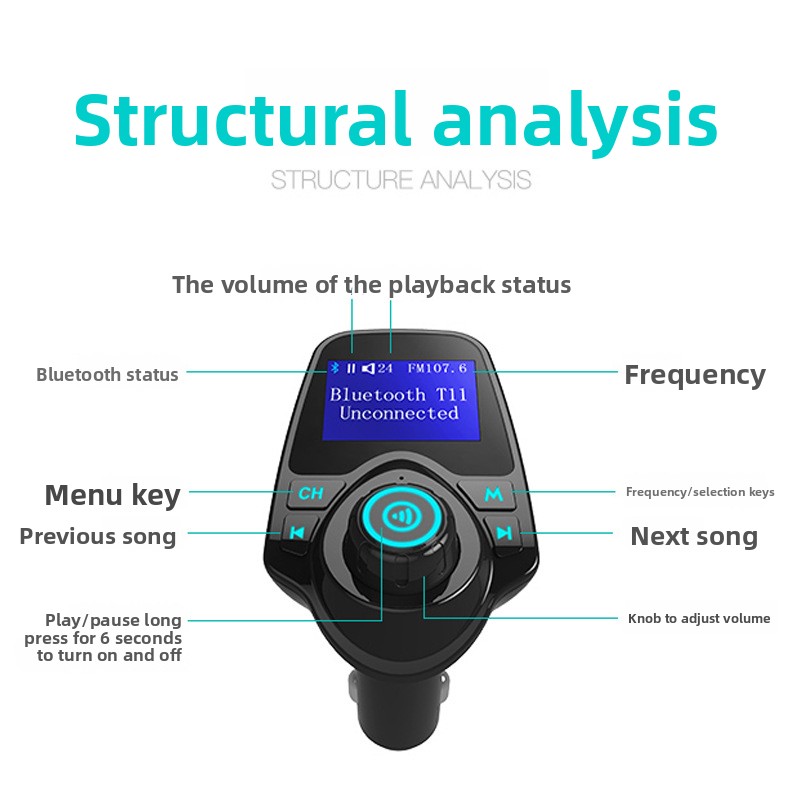 T11 Car MP3 Player FM Transmit - Phone Accessories Types ulasan dan harga