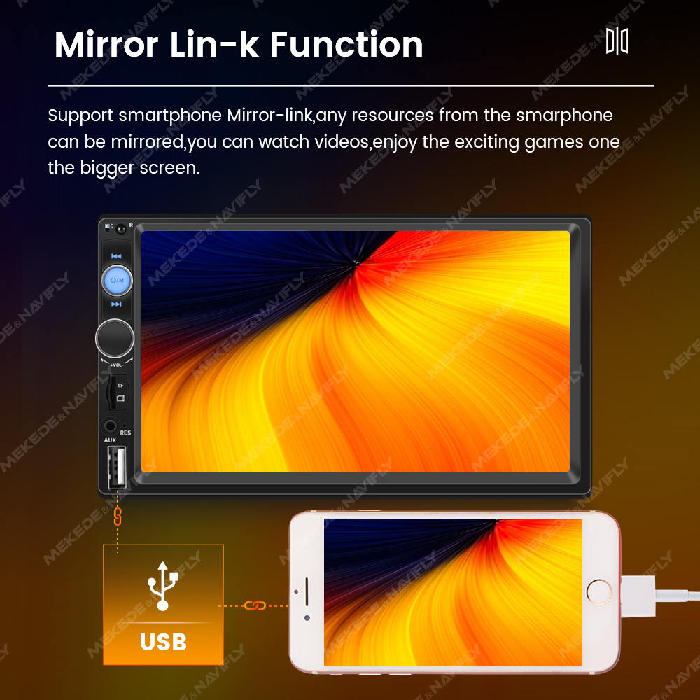 7-inch HD touch screen 2 DIN c - Phone Accessories Display Board ulasan dan harga