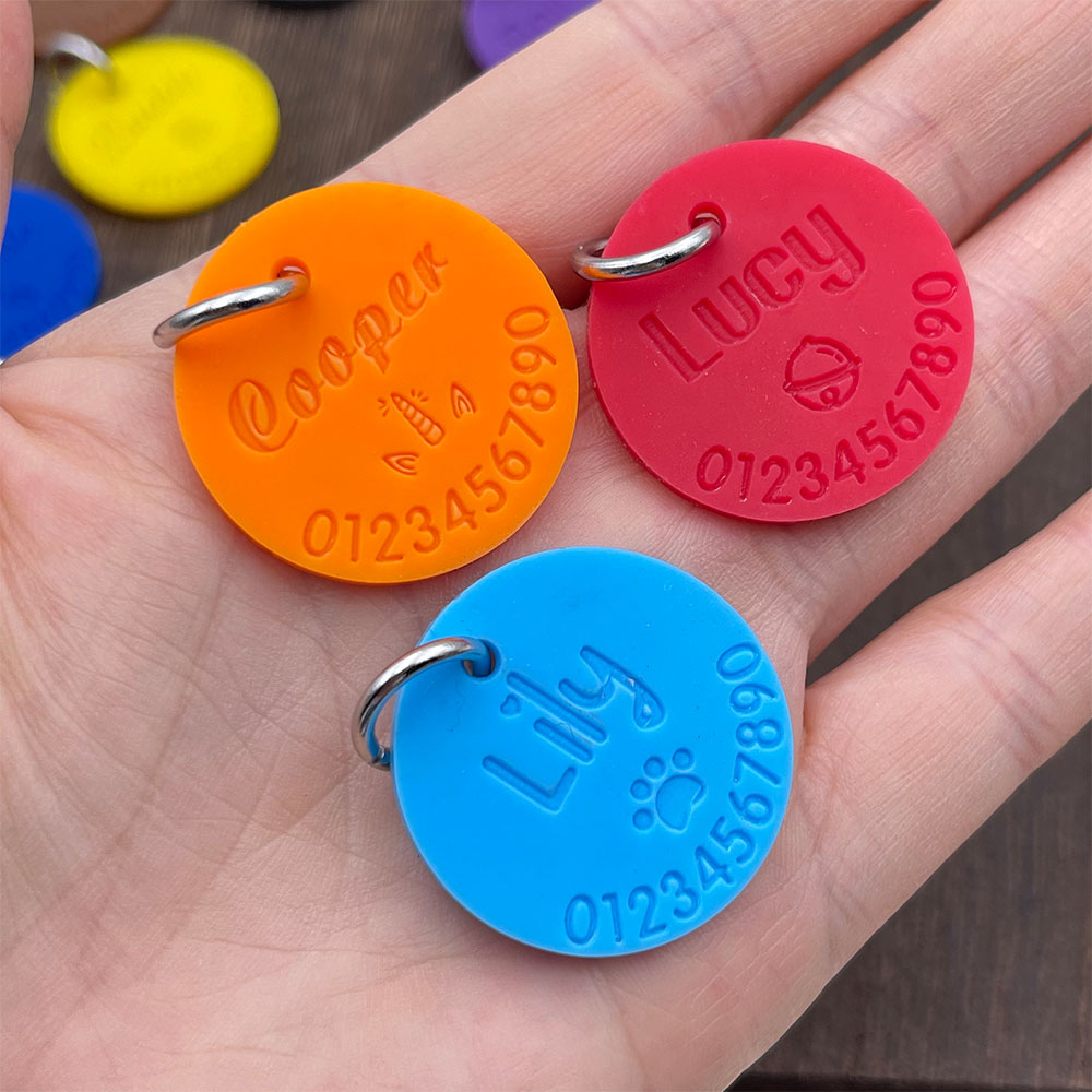 Silicone Pet Anti-lost ID Tag  - Phone Accessories And Names ulasan dan harga