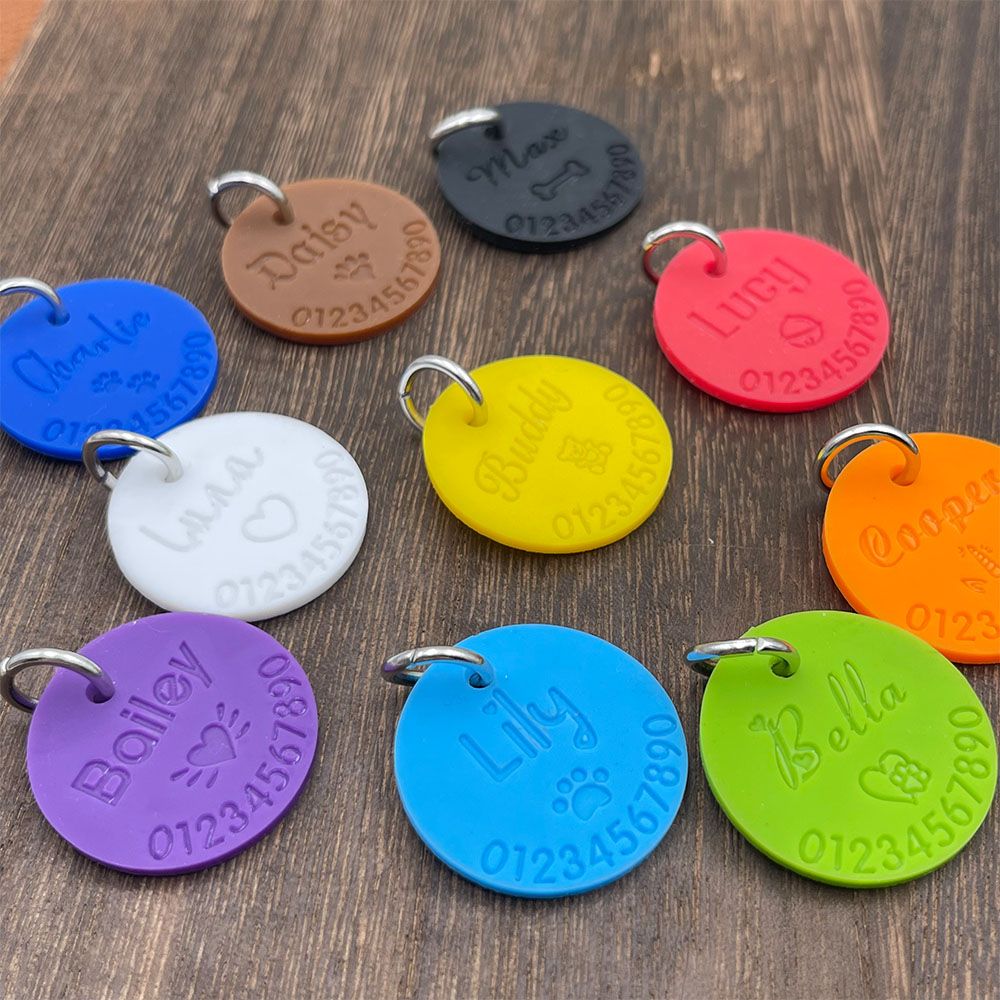 Silicone Pet Anti-lost ID Tag  - Phone Accessories And Names ulasan dan harga