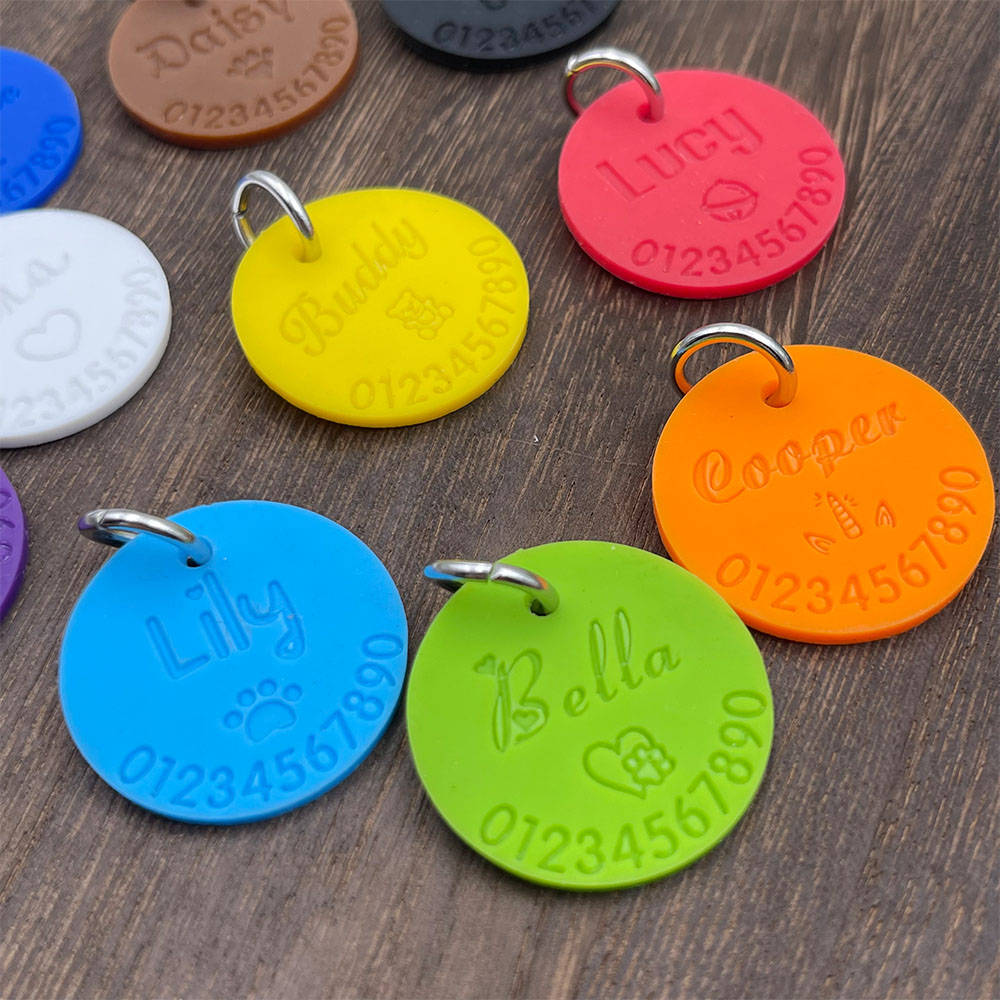 Silicone Pet Anti-lost ID Tag  - Phone Accessories And Names ulasan dan harga