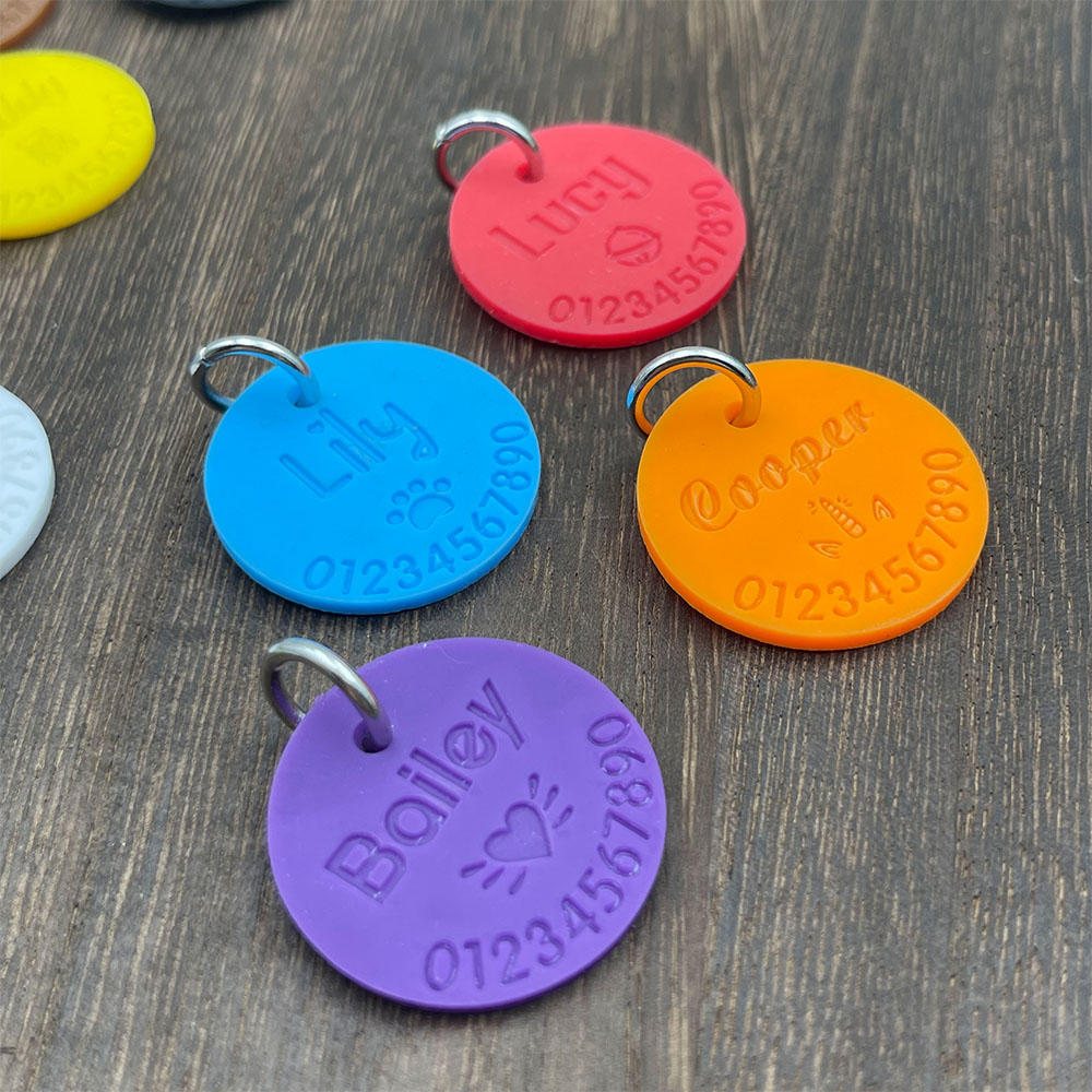 Silicone Pet Anti-lost ID Tag  - Phone Accessories And Names ulasan dan harga