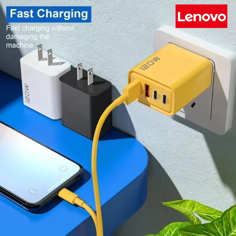 Lenovo 120W 4-Ports Ultra Fast - Phone Accessories Supplier ulasan dan harga