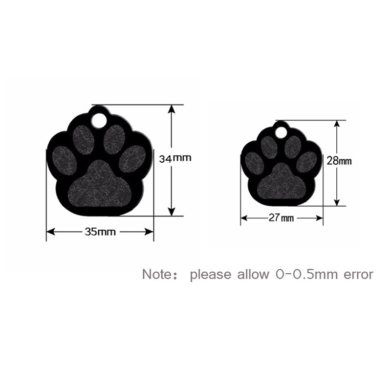 20pcs Paw Shape 2 Sides Tag Pe - Phone Accessories And Names ulasan dan harga