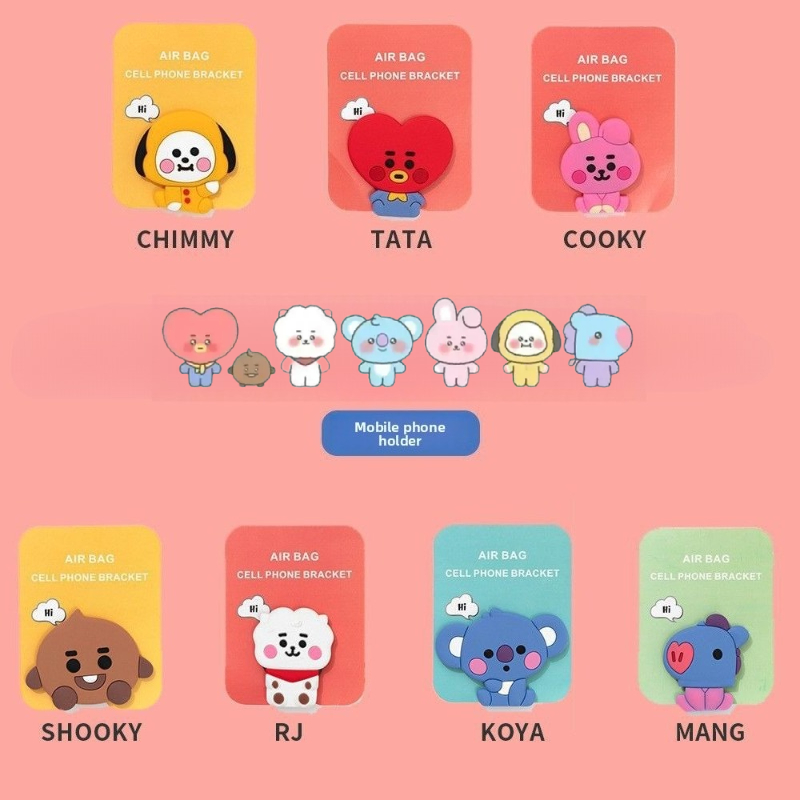 BT21cartoon cute silicone hand - Phone Accessories Supplier ulasan dan harga