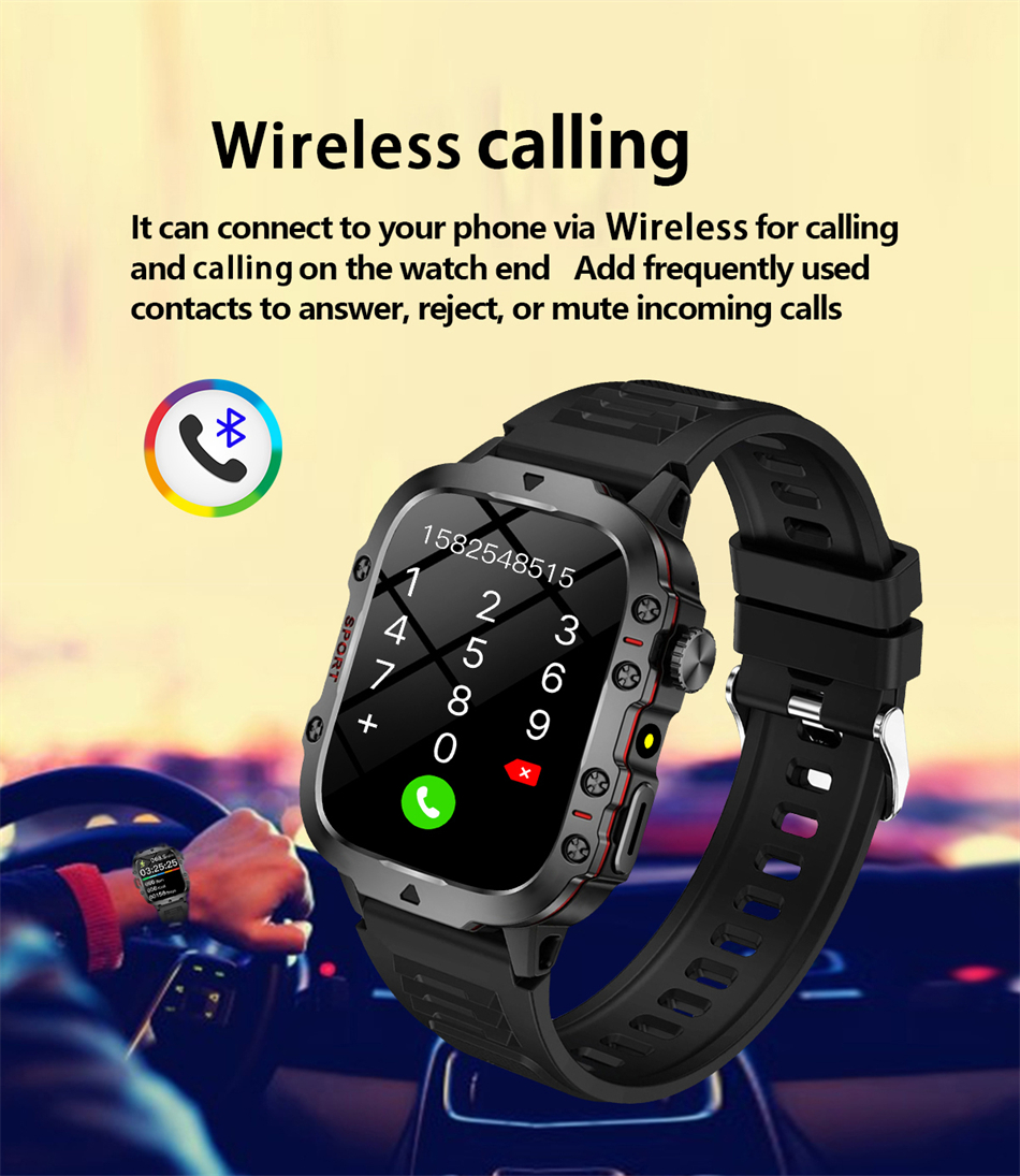 Outdoor Men'S Smart Watch, HD  - Phone Accessories Display Board ulasan dan harga