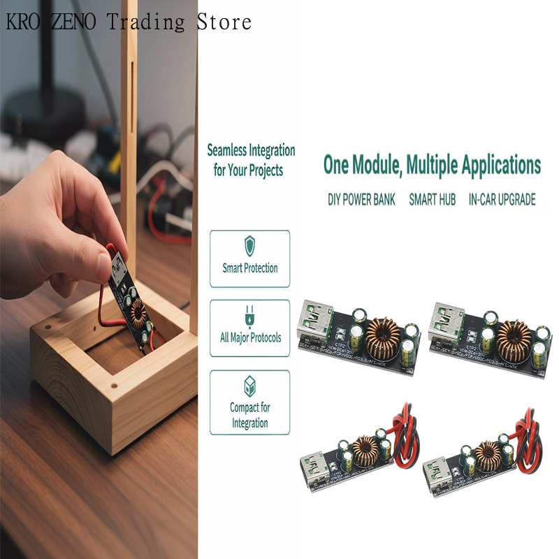 🔝1PCS 6-35V DC input  QC4.0 QC - Phone Accessories Types ulasan dan harga