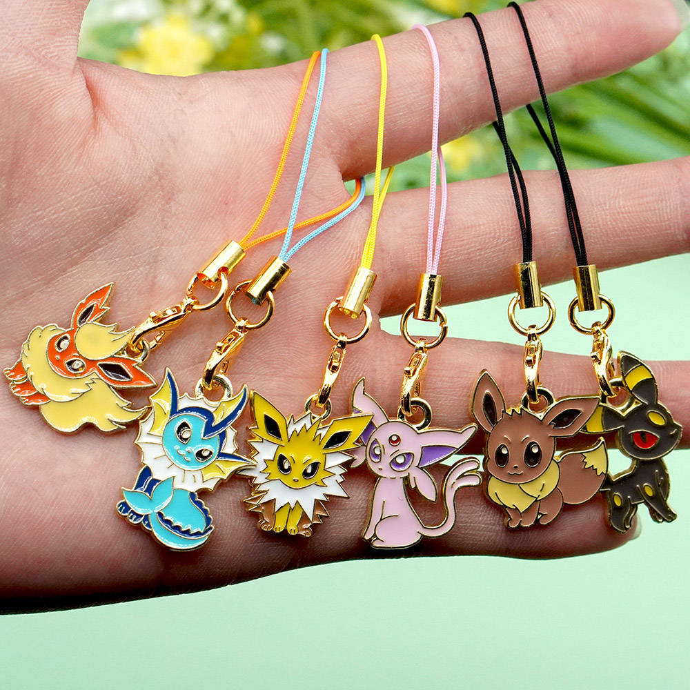 6Pcs Hot Anime Pokemon Eevee P - Phone Accessories Supplier ulasan dan harga