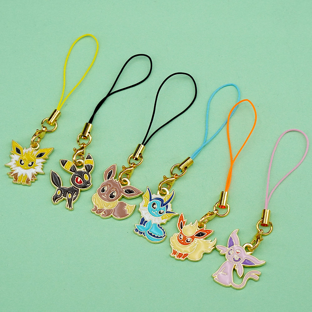 6Pcs Hot Anime Pokemon Eevee P - Phone Accessories Supplier ulasan dan harga