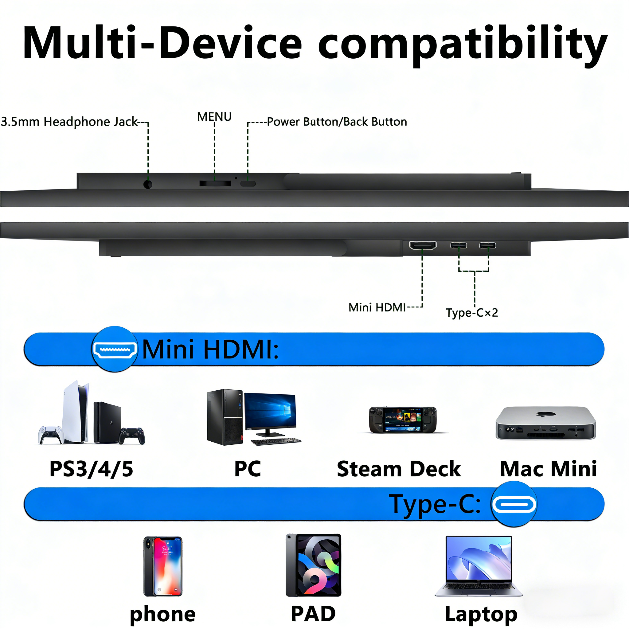15.6 Inch Portable Touch Monit - Phone Accessories Display Board ulasan dan harga