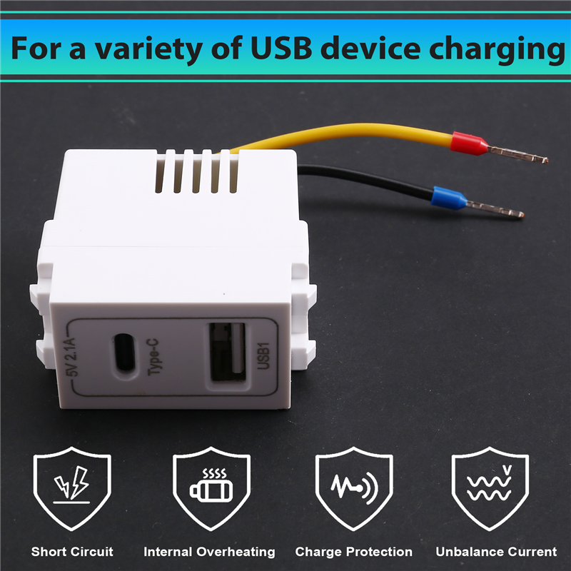 ABVO-New 5V 2.1A USB Type-C Du - Phone Accessories Types ulasan dan harga