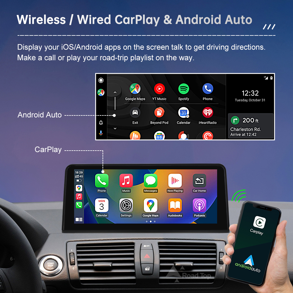 Wireless CarPlay Android Auto  - Phone Accessories Display Board ulasan dan harga