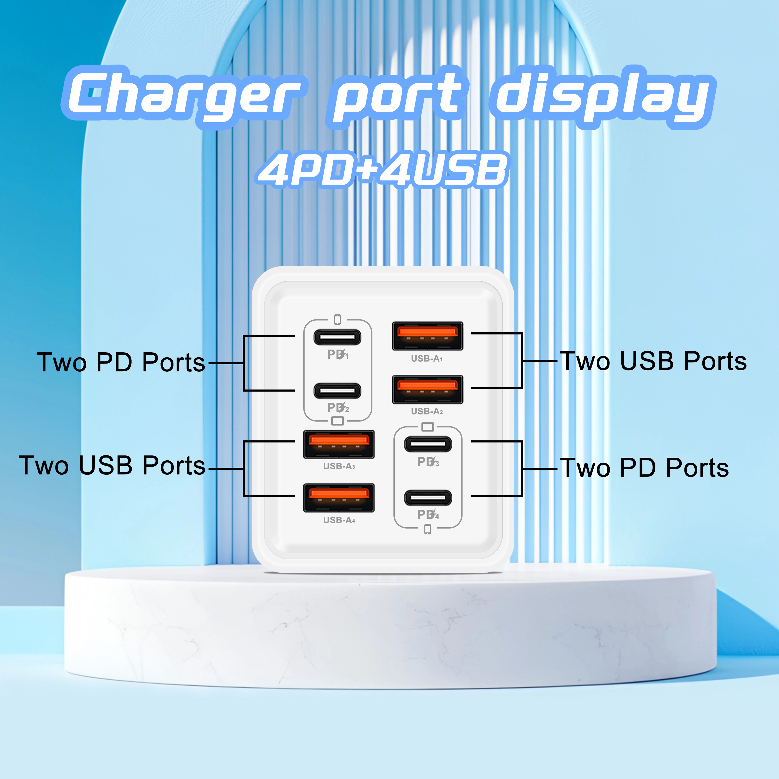 240W GaN USB C Charger 8 in 1  - Phone Accessories Supplier ulasan dan harga